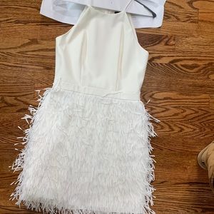 BHLDN Aidan Mattox Fringe Promenade Bridal Dress